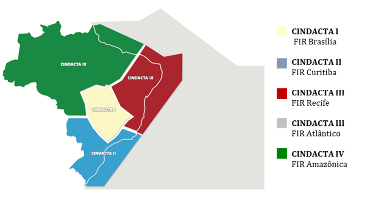 Brazilian Airspace Structure/FIRs (CINDACTAs)